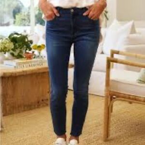 Frank & Eileen Womens Sligo Blue raw hem skinny jeans 29